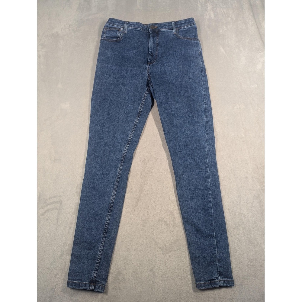 Lucy‎ & Yak Jeans Womens 10 Tall Blue Medium Wash High Rise Skinny Stretch Denim